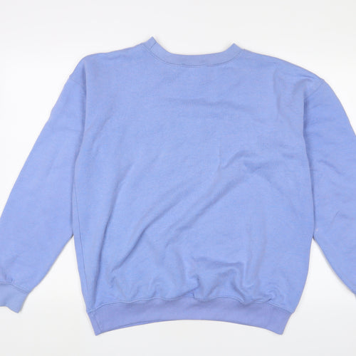 Daisy Street Womens Blue Cotton Pullover Sweatshirt Size 8 Pullover - Los Angeles