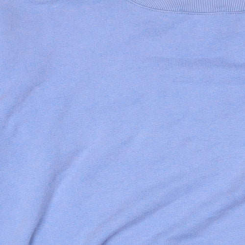 Daisy Street Womens Blue Cotton Pullover Sweatshirt Size 8 Pullover - Los Angeles