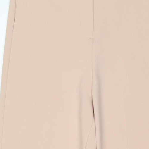 Zara Womens Blue Polyester Trousers Size S L24 in Regular Button - Belted