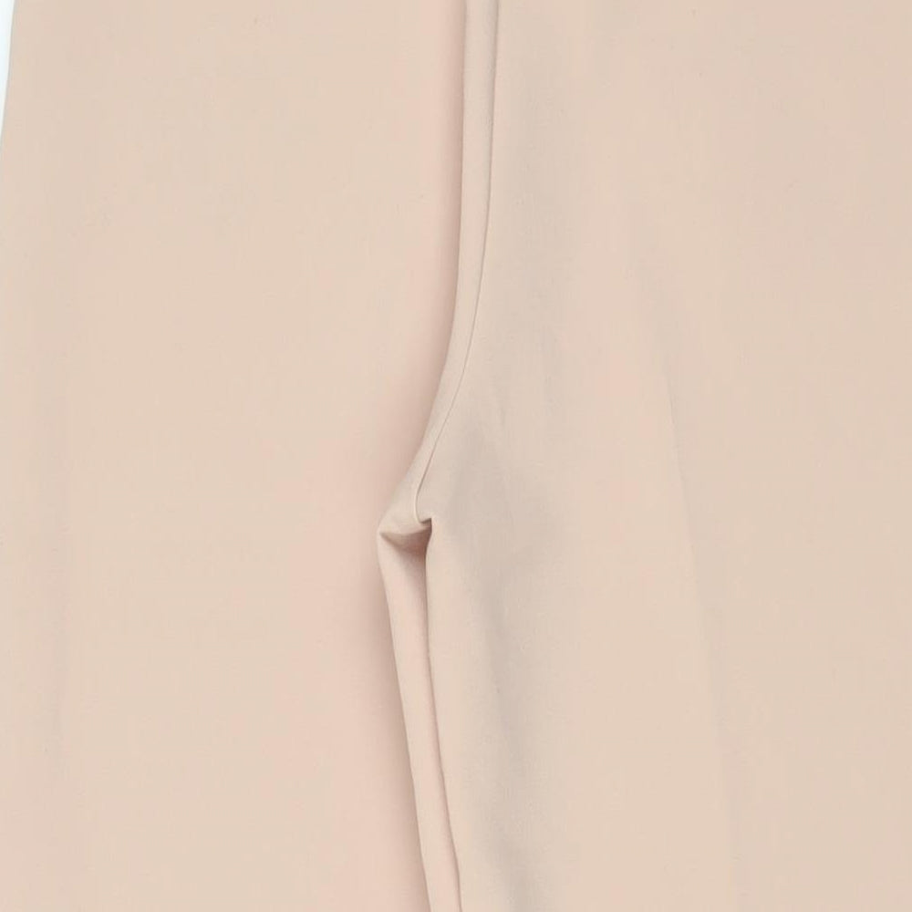Zara Womens Blue Polyester Trousers Size S L24 in Regular Button - Belted