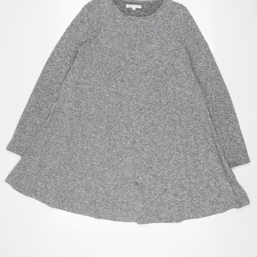 Glamorous Womens Grey Polyester A-Line Size S Crew Neck Pullover