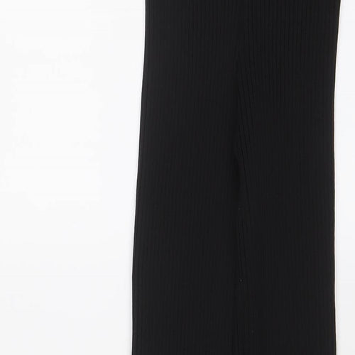 Boohoo Womens Black Polyester Capri Trousers Size XL L26 in Regular - Stretch