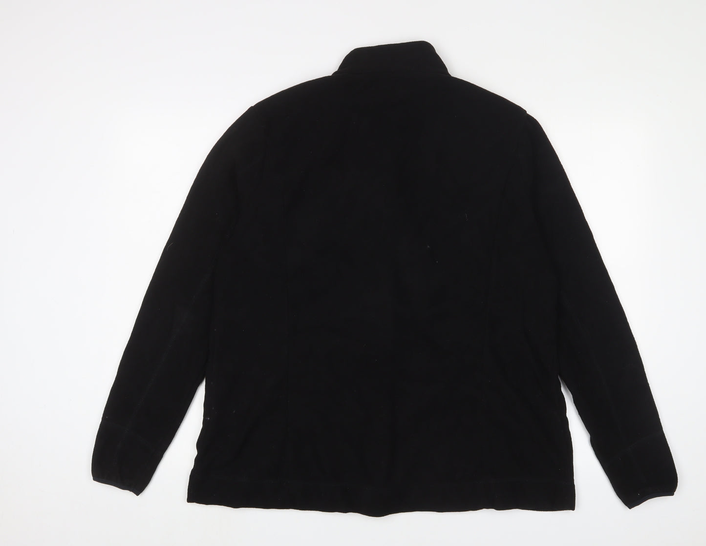 DECATHLON Mens Black Jacket Size L Zip - Logo, Embroidered