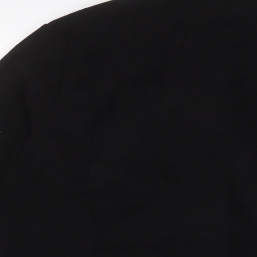 DECATHLON Mens Black Jacket Size L Zip - Logo, Embroidered