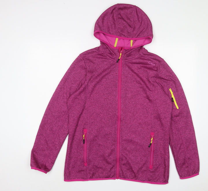CMP Womens Purple Jacket Size 2XL Zip - Logo, Embroidered