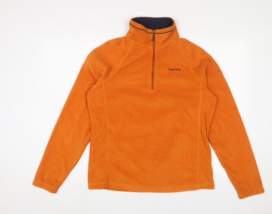 Craghoppers Mens Orange Polyester Pullover Sweatshirt Size S - Logo, Embroidered