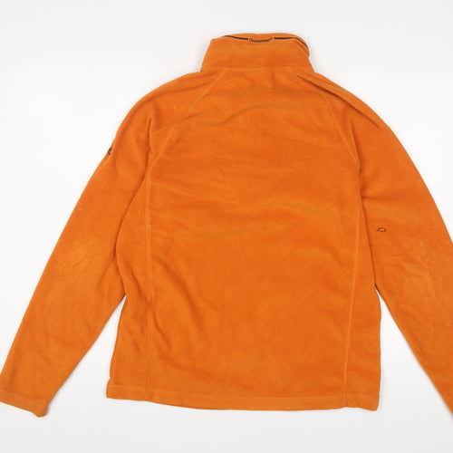 Craghoppers Mens Orange Polyester Pullover Sweatshirt Size S - Logo, Embroidered