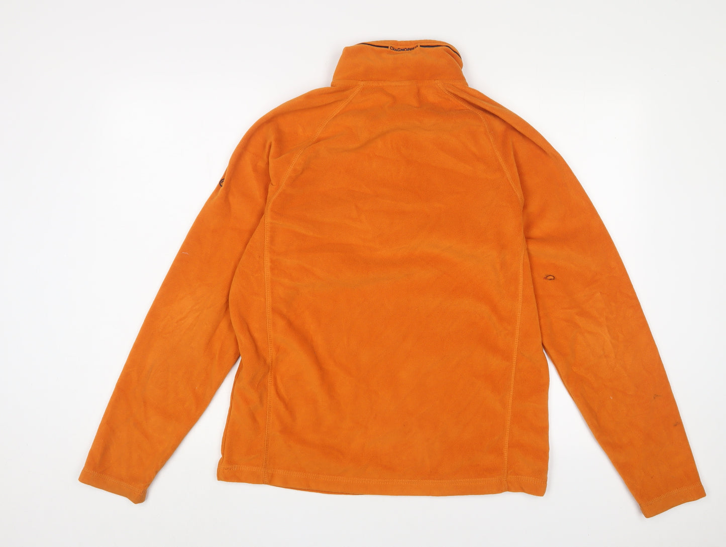 Craghoppers Mens Orange Polyester Pullover Sweatshirt Size S - Logo, Embroidered