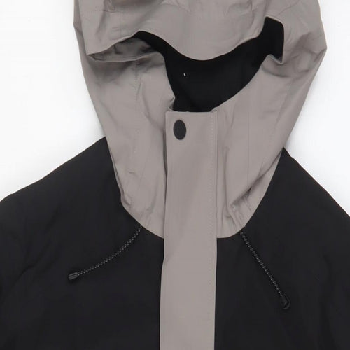 Marks and Spencer Mens Grey Rain Coat Coat Size M Zip - Zip Pockets