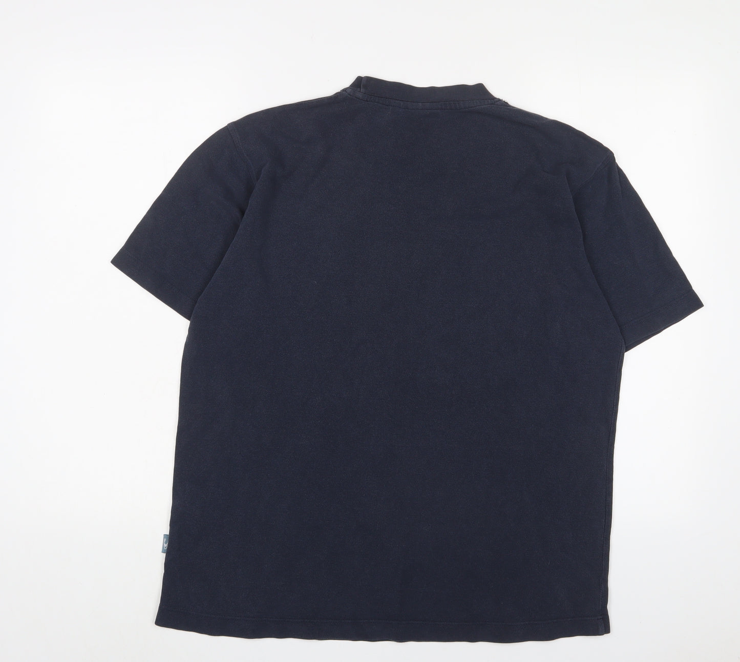Oneills Mens Blue Cotton T-Shirt Size M Crew Neck - Logo, Embroidered
