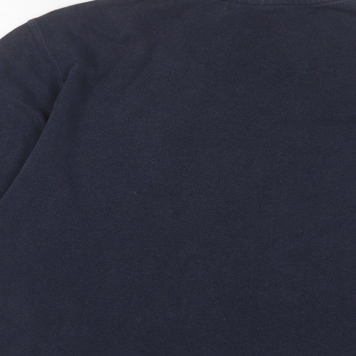 Oneills Mens Blue Cotton T-Shirt Size M Crew Neck - Logo, Embroidered