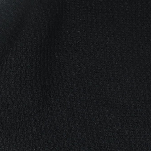 Focus Clothing Mens Black Round Neck Wool Pullover Jumper Size L Long Sleeve