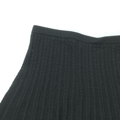 Phase Eight Womens Black Wool Skater Skirt Size S