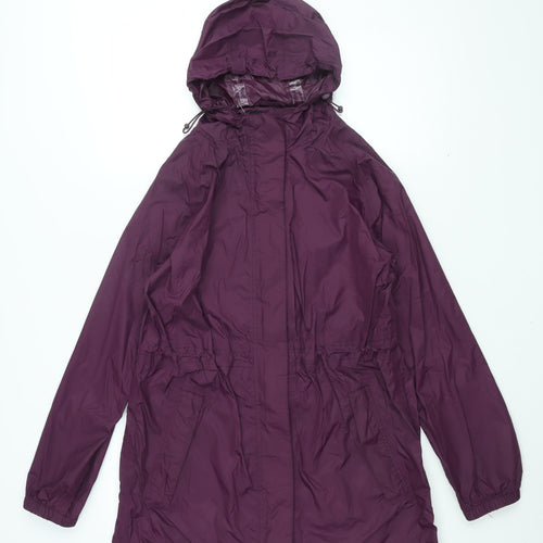 Peter Storm Womens Purple Rain Coat Coat Size 12 Zip