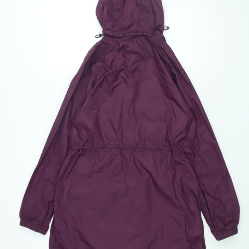 Peter Storm Womens Purple Rain Coat Coat Size 12 Zip