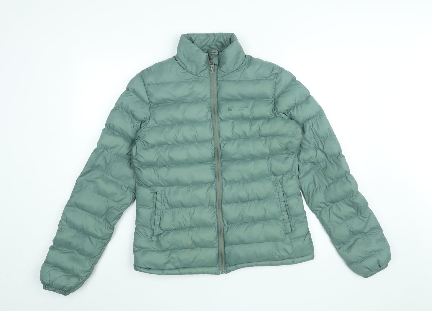 Mountain Warehouse Womens Green Puffer Jacket Coat Size 10 Zip