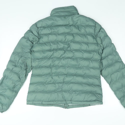 Mountain Warehouse Womens Green Puffer Jacket Coat Size 10 Zip