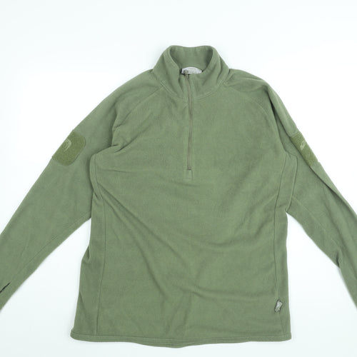 Viper Womens Green Polyester Pullover Sweatshirt Size L Zip