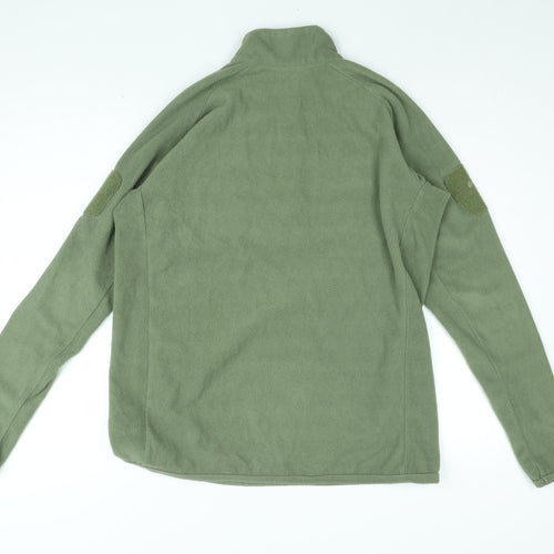 Viper Womens Green Polyester Pullover Sweatshirt Size L Zip