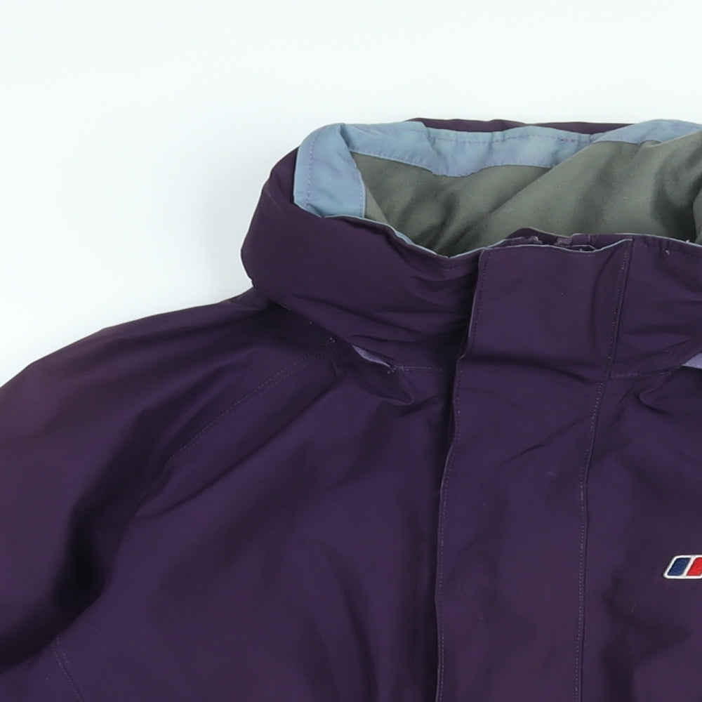 Berghaus Womens Purple Rain Coat Coat Size 10 Zip