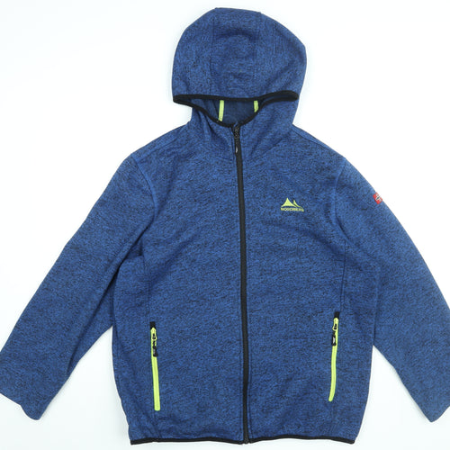 Nordberg Mens Blue Polyester Full Zip Hoodie Size XL