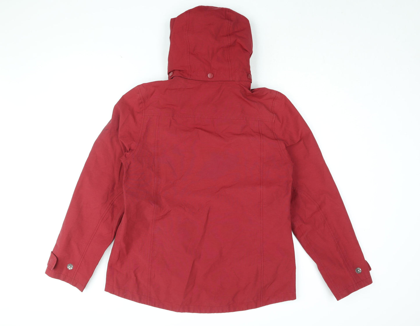 Seasalt Womens Red Jacket Coat Size 12 Zip