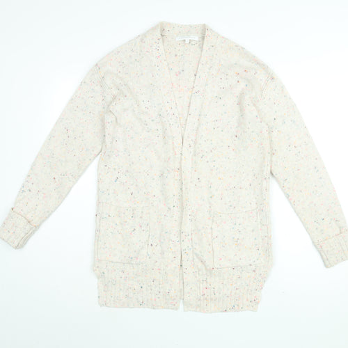 NEXT Womens Pink V-Neck Acrylic Cardigan Jumper Size XS
