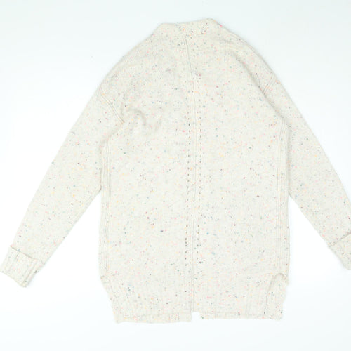 NEXT Womens Pink V-Neck Acrylic Cardigan Jumper Size XS