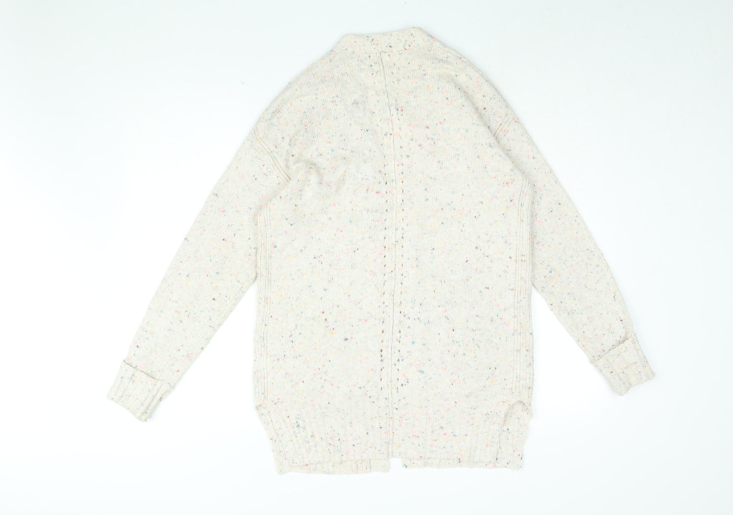 NEXT Womens Pink V-Neck Acrylic Cardigan Jumper Size XS