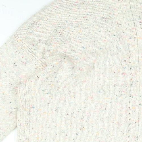 NEXT Womens Pink V-Neck Acrylic Cardigan Jumper Size XS