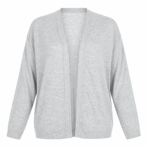 H&M Womens Grey V-Neck Viscose Cardigan Jumper Size S