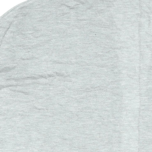 H&M Womens Grey V-Neck Viscose Cardigan Jumper Size S