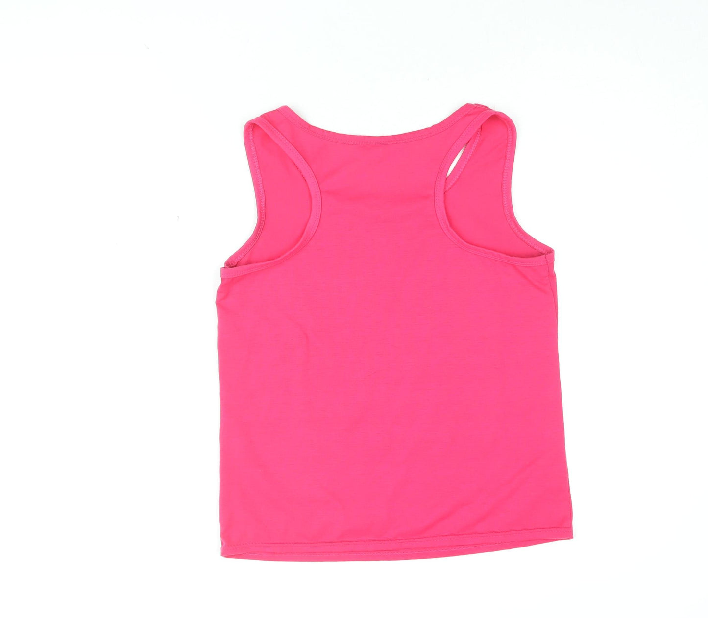 Ying Ying Womens Pink Cotton Basic Tank Size L Round Neck Pullover - Shut Up And Squat