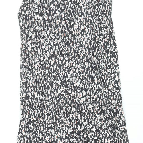 NEXT Girls Black Floral Viscose Jumpsuit One-Piece Size 9 Years L18 in Pullover