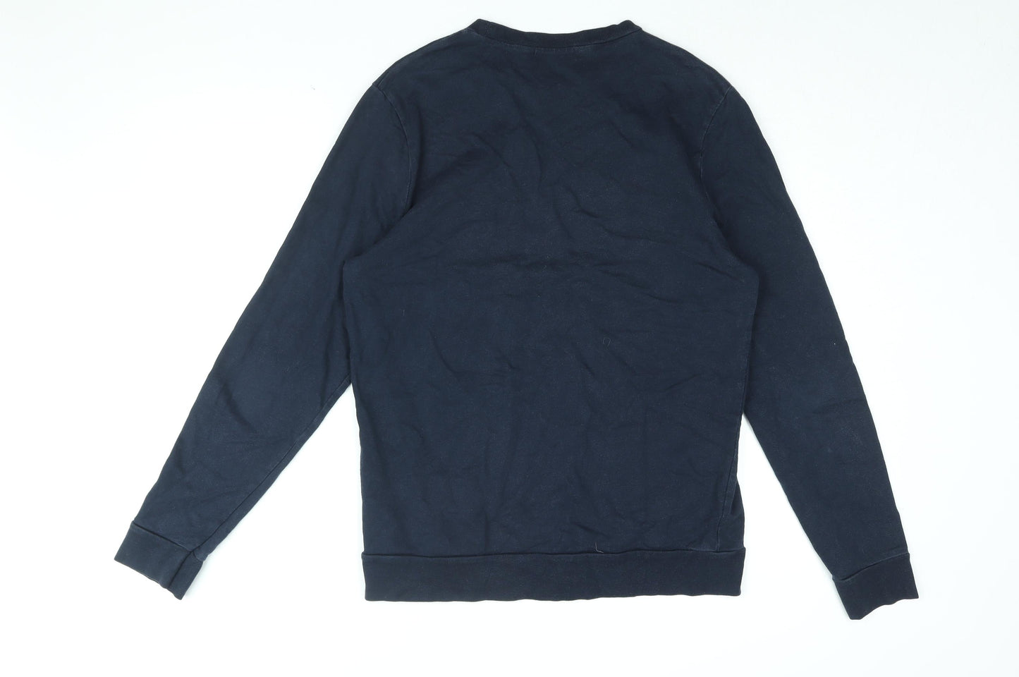 Topman Mens Blue Cotton Pullover Sweatshirt Size L - SEOUL