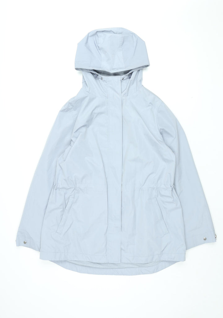 Marks and Spencer Womens Blue Rain Coat Coat Size 12 Zip