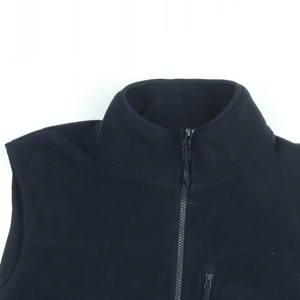 GOODMOVE Mens Blue Gilet Jacket Size L Zip