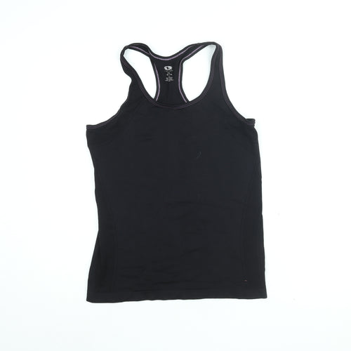 Athletic Works Womens Black Polyamide Basic Tank Size 12 Round Neck Pullover - size 12