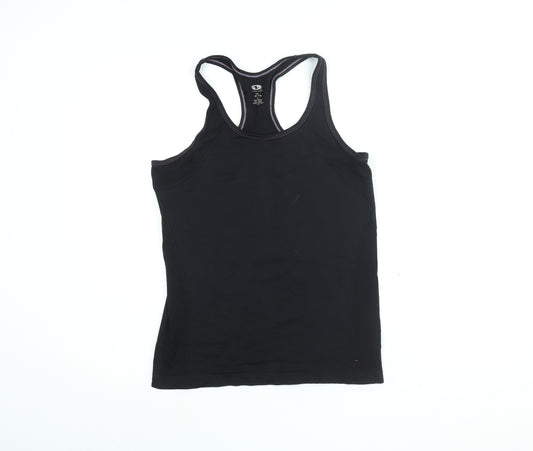 Athletic Works Womens Black Polyamide Basic Tank Size 12 Round Neck Pullover - size 12