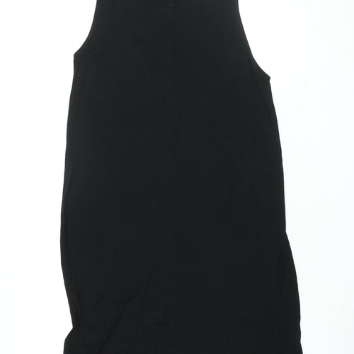 H&M Womens Black Viscose Shift Size XL Round Neck Pullover