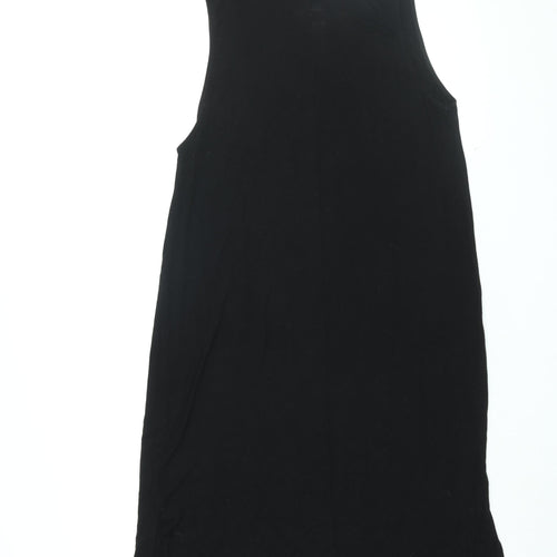 H&M Womens Black Viscose Shift Size XL Round Neck Pullover