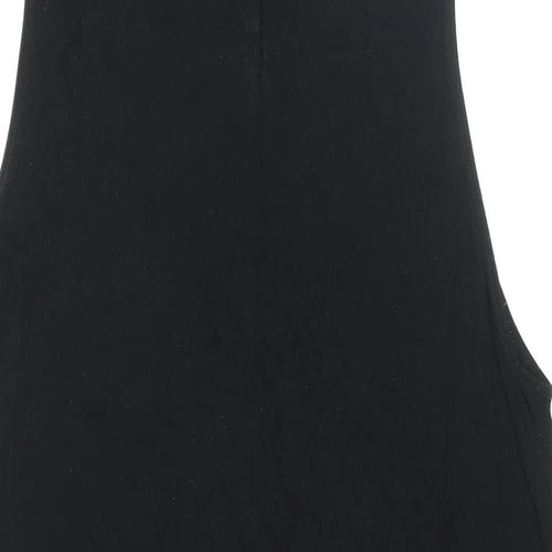 H&M Womens Black Viscose Shift Size XL Round Neck Pullover