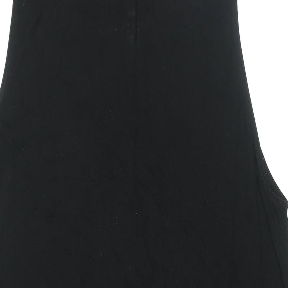 H&M Womens Black Viscose Shift Size XL Round Neck Pullover