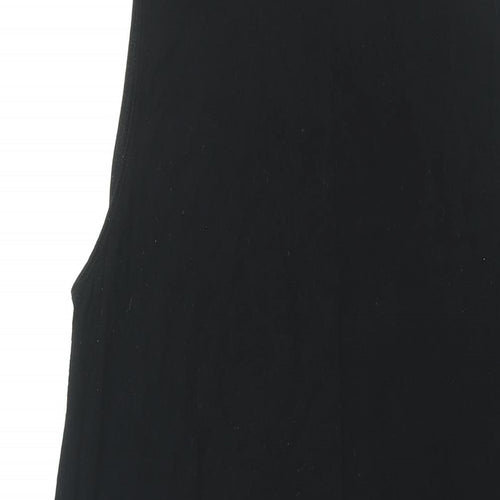 H&M Womens Black Viscose Shift Size XL Round Neck Pullover