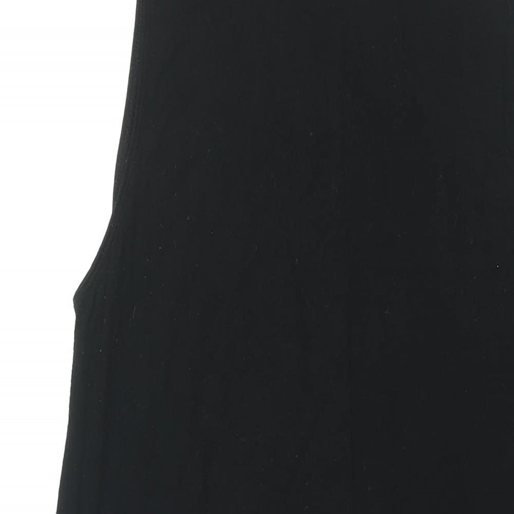 H&M Womens Black Viscose Shift Size XL Round Neck Pullover
