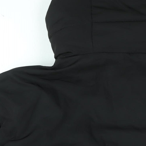 Pull&Bear Womens Black Puffer Jacket Coat Size L Zip