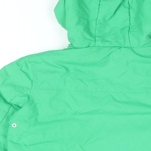 NEXT Boys Green Rain Coat Coat Size 8 Years Zip