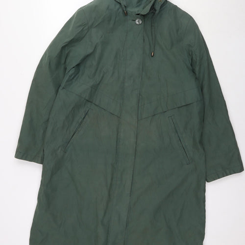 Dannimac Womens Green Overcoat Jacket Size M Button