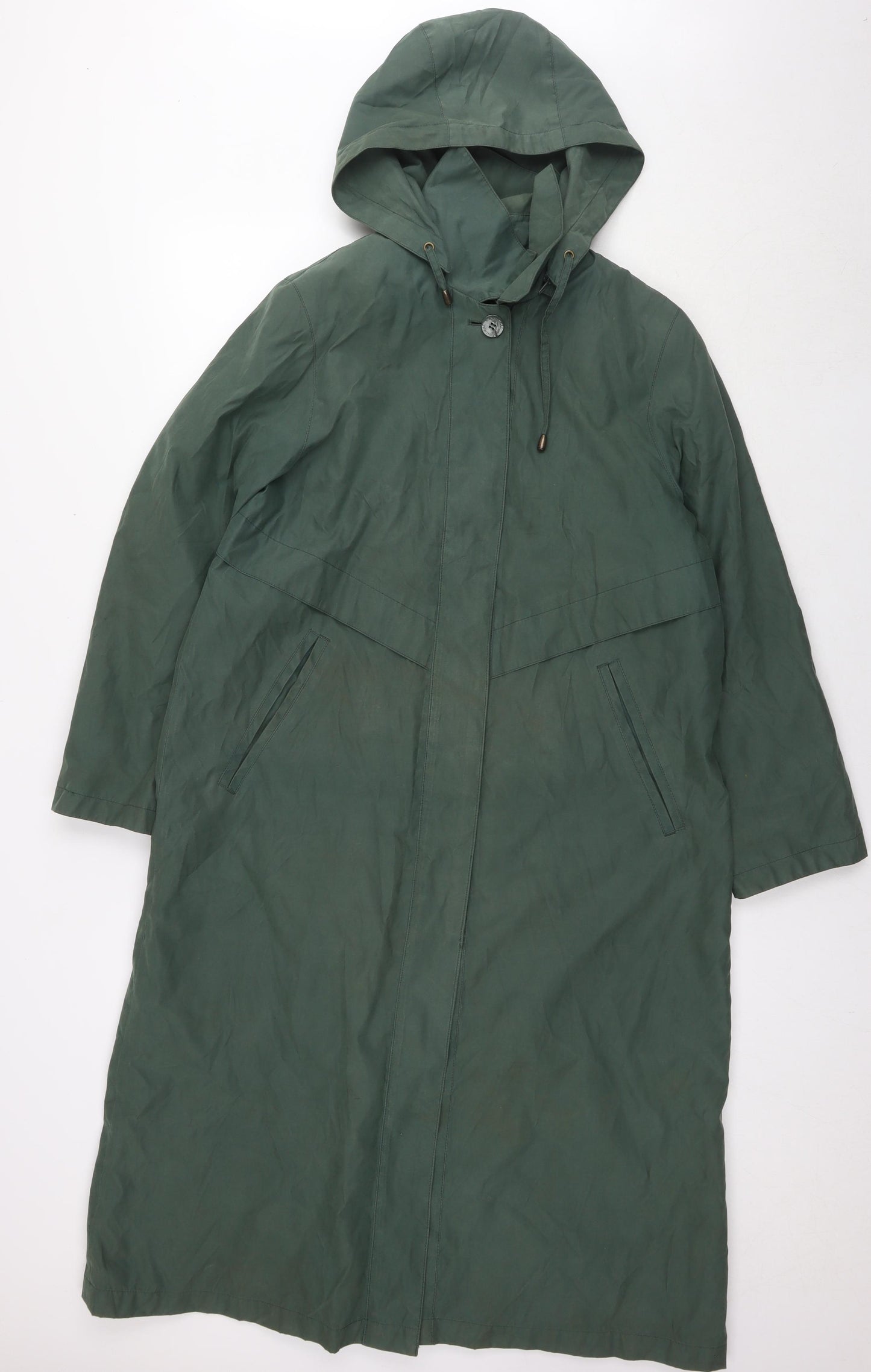 Dannimac Womens Green Overcoat Jacket Size M Button
