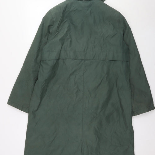 Dannimac Womens Green Overcoat Jacket Size M Button